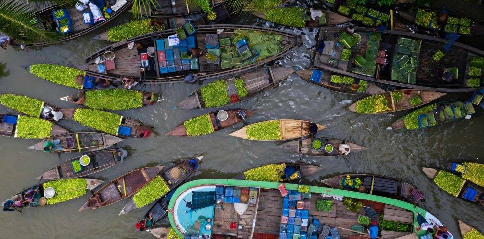 Barishal backwater tour & floating markets
